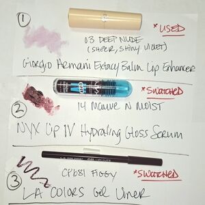 Giorgio Armani, NYX & LA Colors Lip Bundle